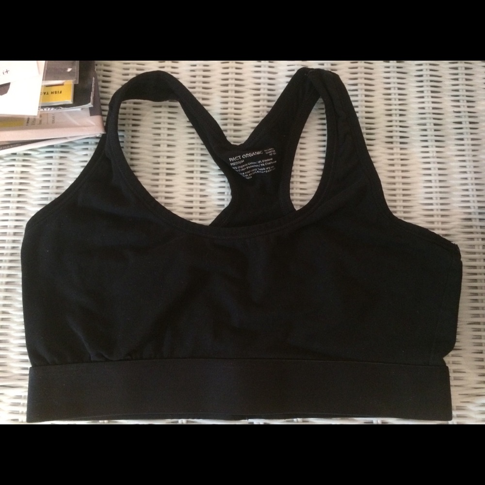 Pact Black Sports Bra